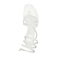 René Caovilla Snake Pump Sandal - White