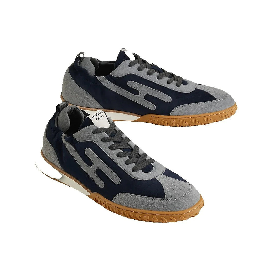 Hermès Jet Sneaker - Navy/Grey