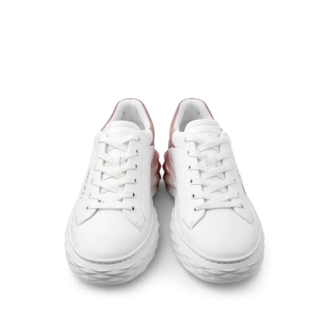 Jimmy Choo Diamond Run Sneakers - White/Pink