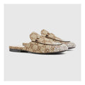Gucci Glitter Princetown Slippers - Beige/Brown GG