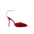 Jimmy Choo Saeda 100 Crystal Mesh Pumps - Red