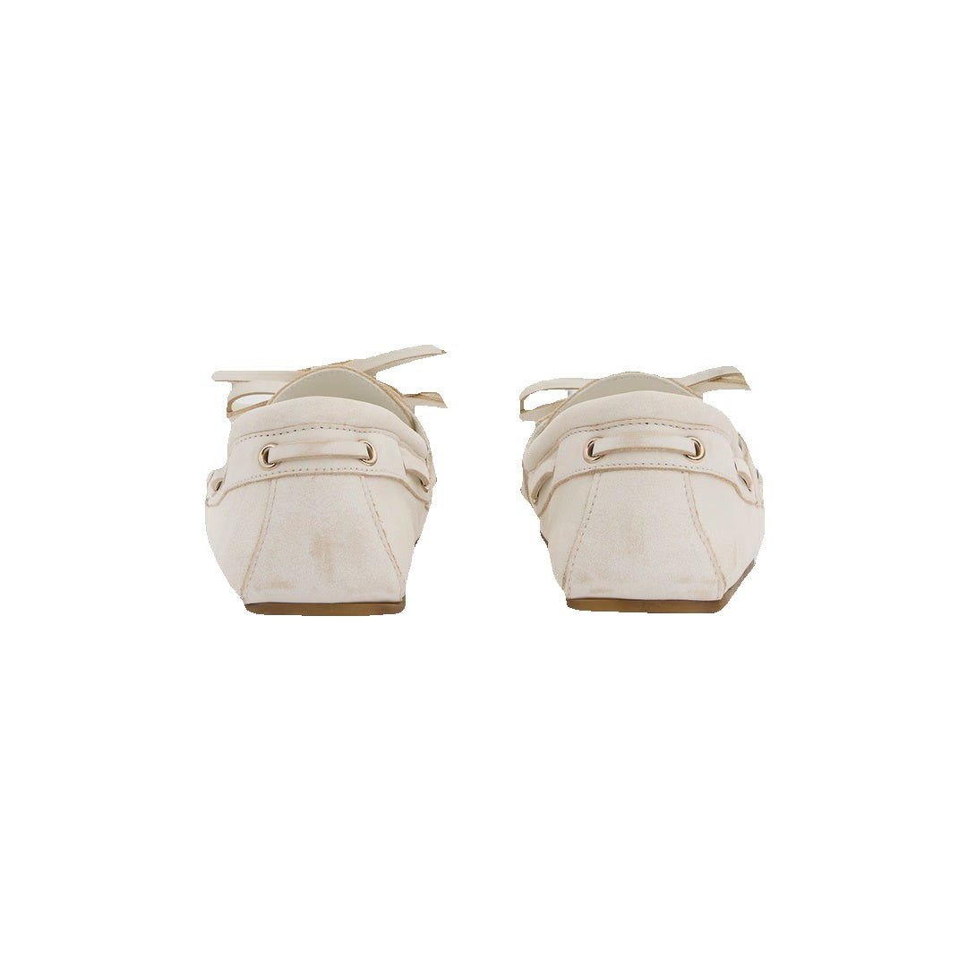 Gucci Interlocking G Boat Shoes - White