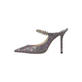 Jimmy Choo Jelly Drop 50 Glitter Heeled Mules - Multicolor purple glitter