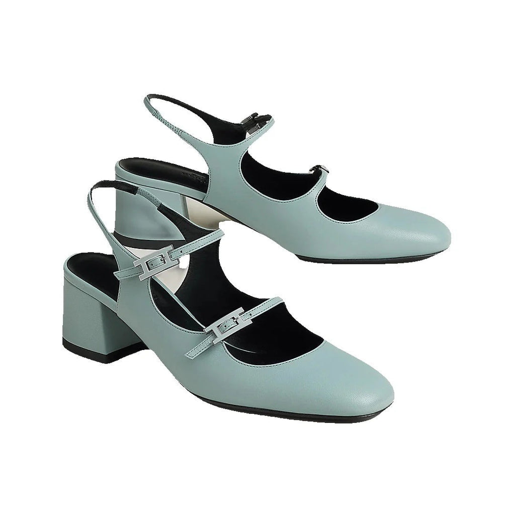Hermès Jackie 50 Pump - Light Blue