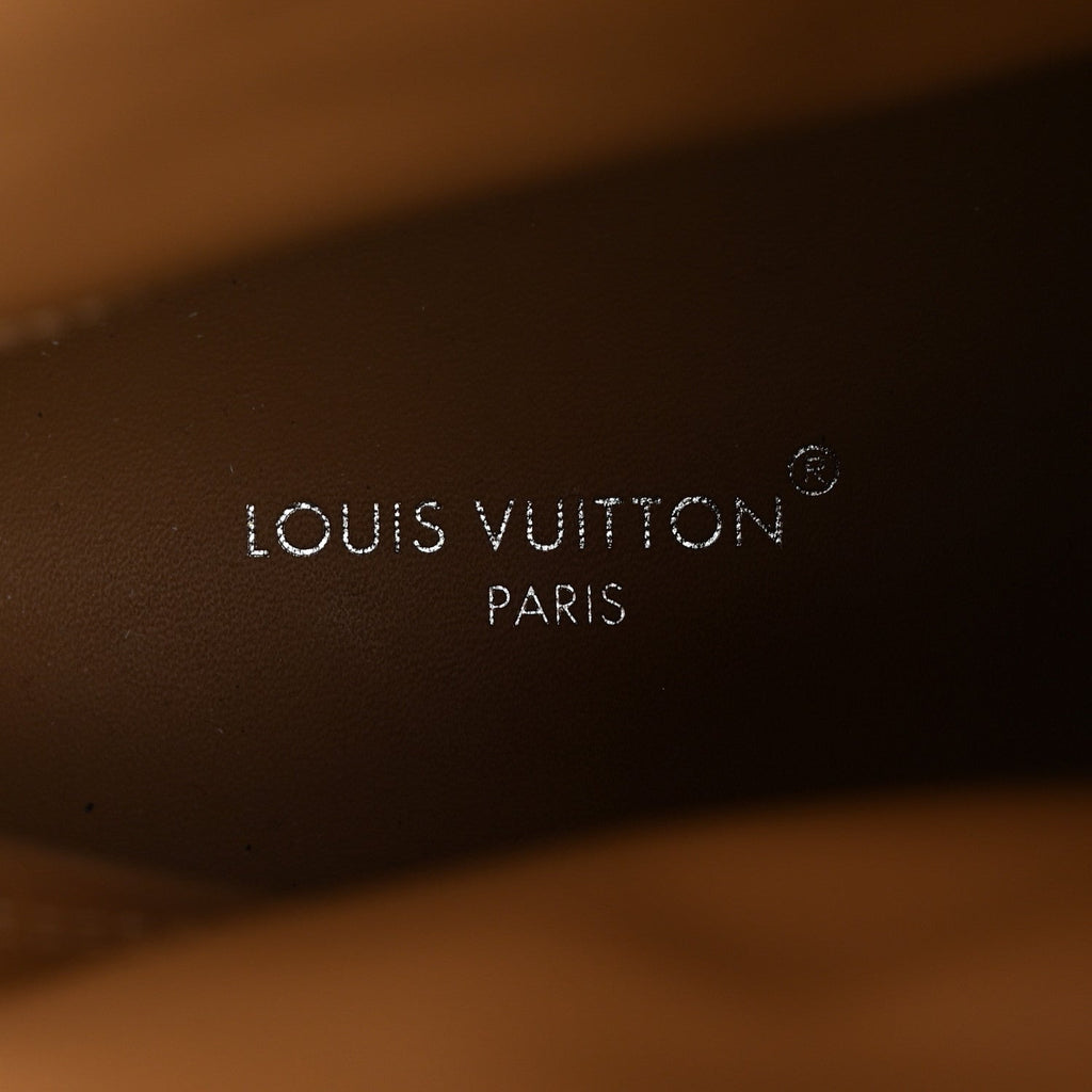 LOUIS VUITTON CALFSKIN MONOGRAM LV ARCHLIGHT . PLATFORM SNEAKER BLACK