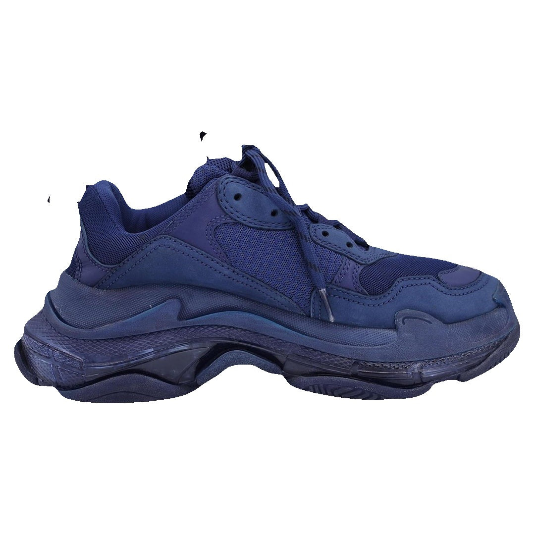 Balenciaga Triple S 2 Paneled Sneakers - Blue