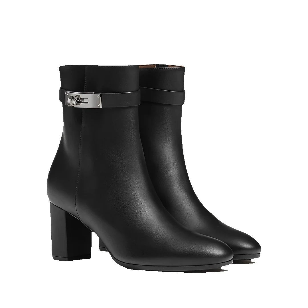 Hermès Saint Germain Ankle Boot Beige - Black