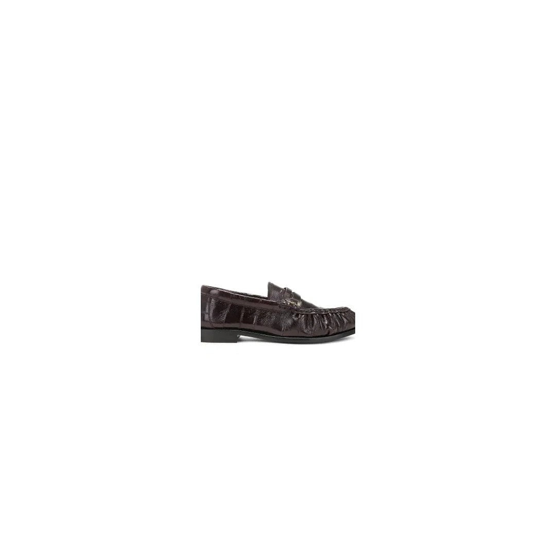Saint Laurent Le Loafer 15 Mocassins - Burgundy/Dark Brown