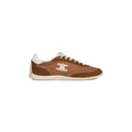 Celine Logo Velvet and Suede Sneaker - Brown