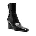 Saint Laurent Platform Block-Heel Lambskin Boots - Black