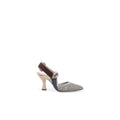 Fendi 85mm Colibrì Leather Slingback Pumps Pink - Grey/Multicolor