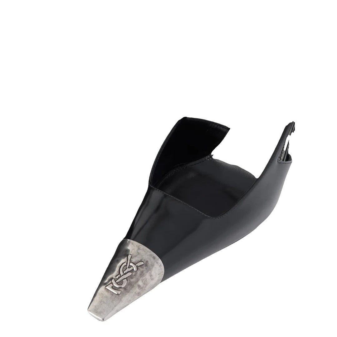 Saint Laurent Jeanne Slingback Pumps - Black