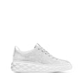 Jimmy Choo Diamond Light Leather Sneakers - Silver/Crystal