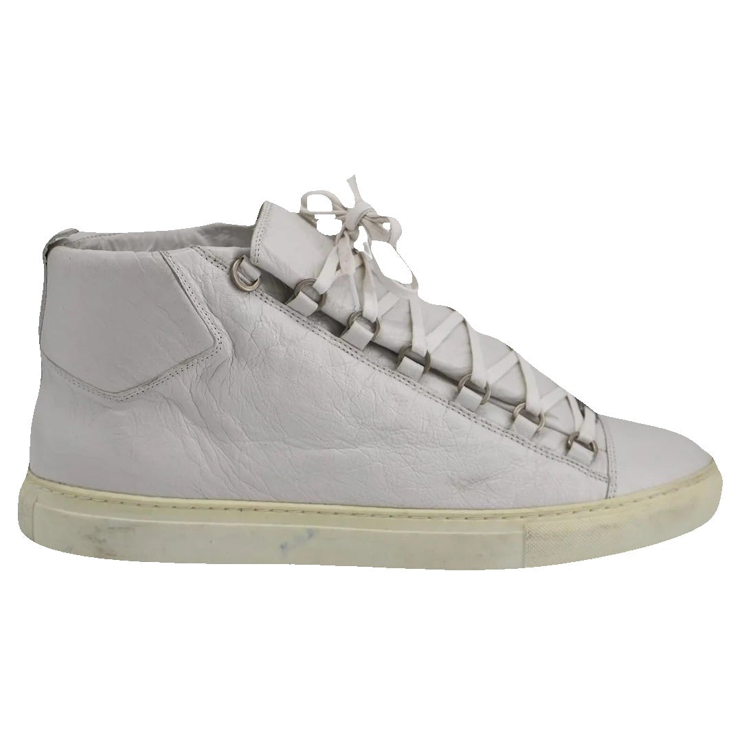 Balenciaga Arena Opaque High Top Sneakers - White