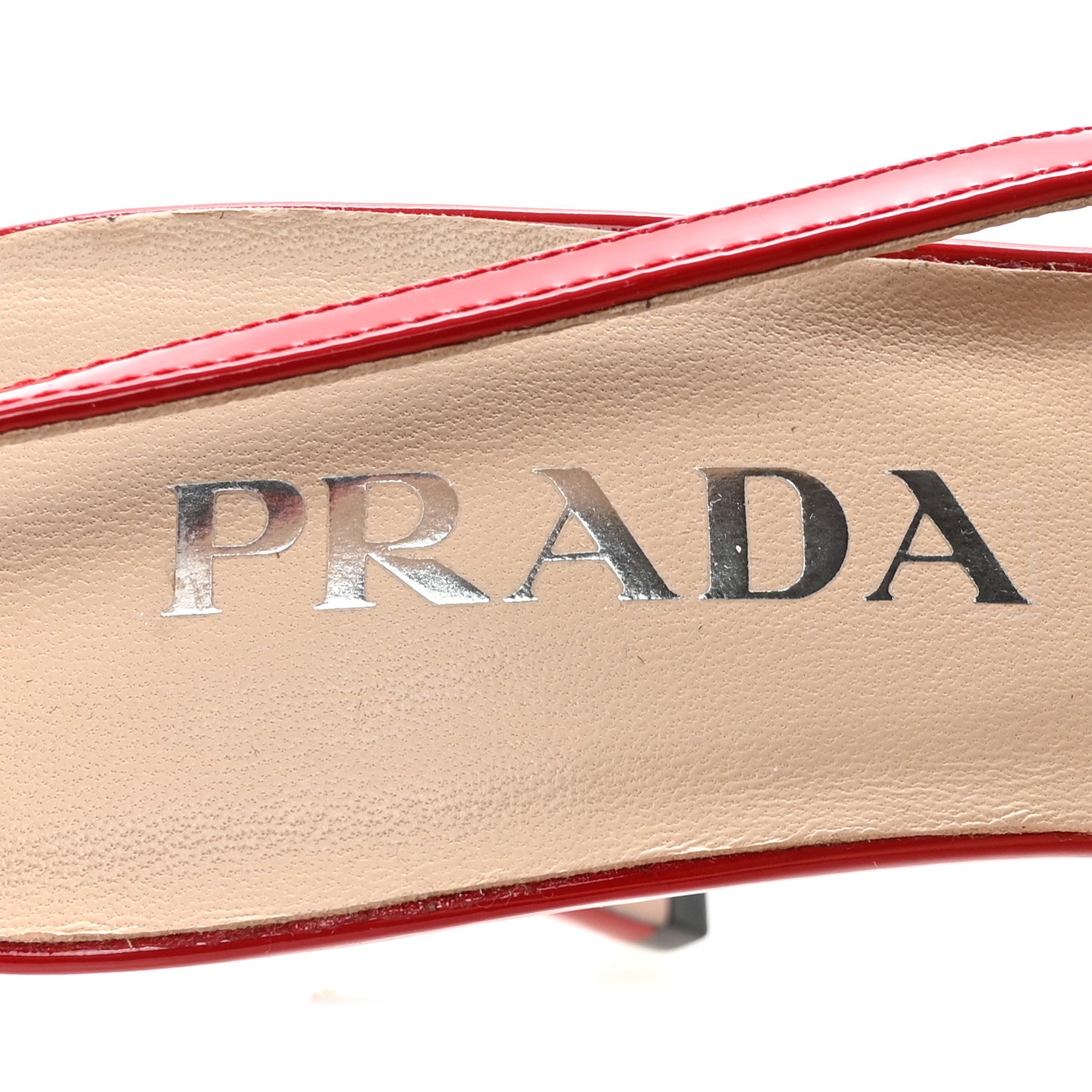 LOUIS VUITTON LAMBSKIN PATENT ROMY SLINGBACK PUMPS RED