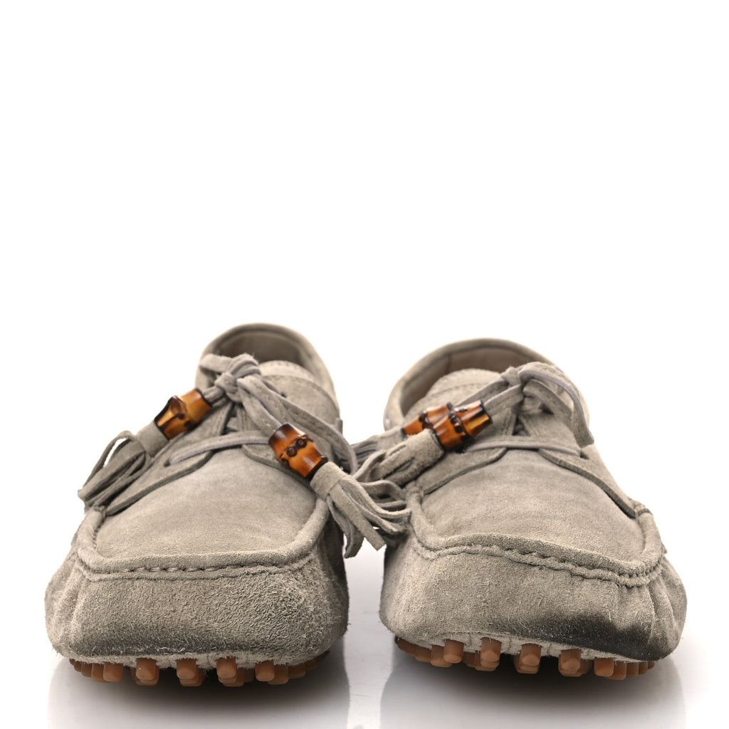 MIU MIU SUEDE LOAFERS BEIGE