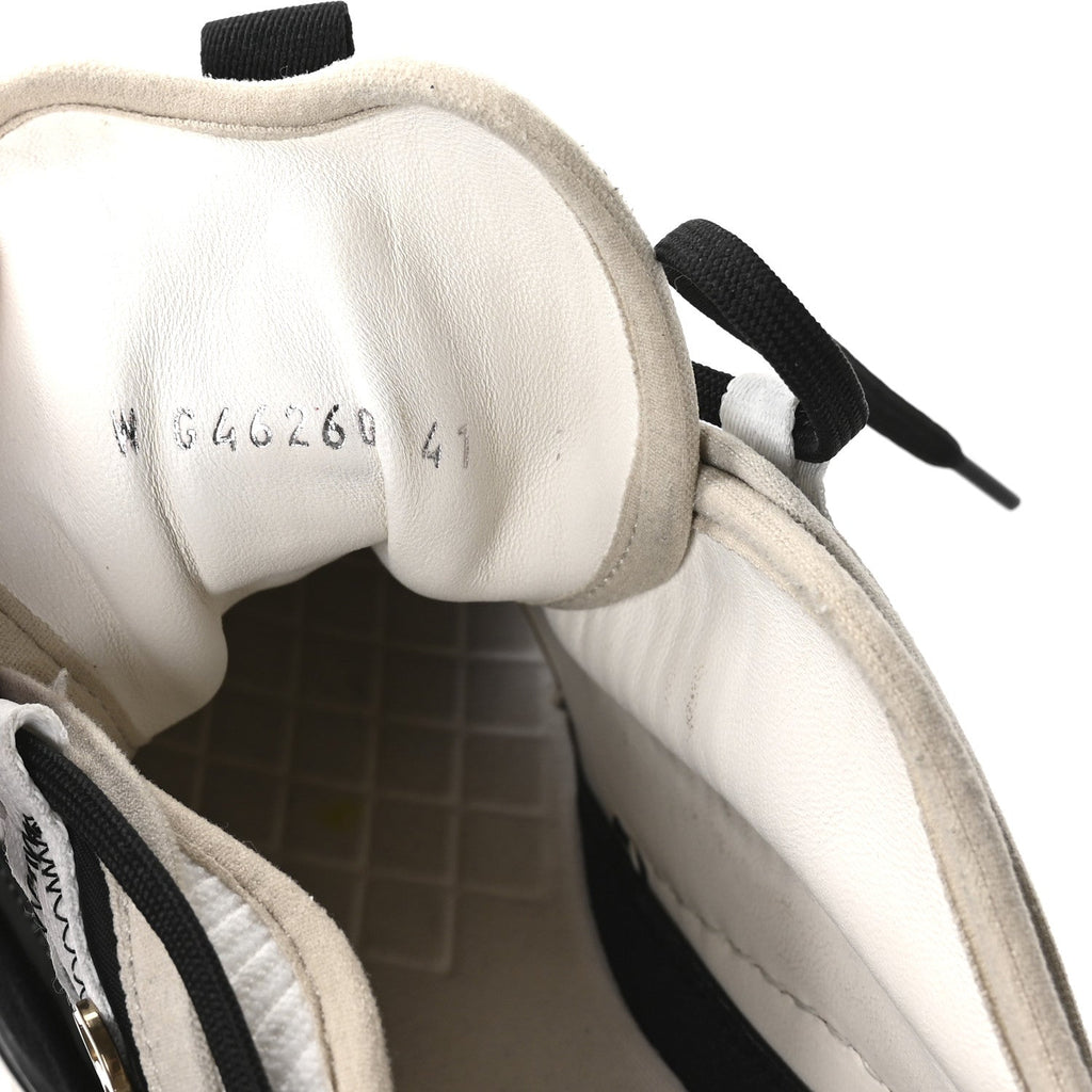 CHANEL FABRIC SUEDE CALFSKIN CC SNEAKERS PINK BEIGE PINK & BLACK & WHITE