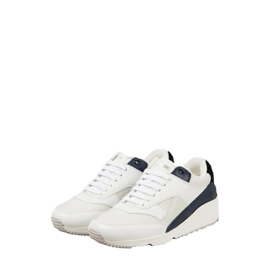 Saint Laurent Leather Panel Sneakers - White/Navy