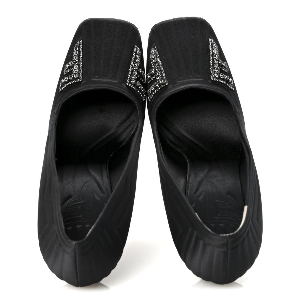 JIMMY CHOO CRYSTAL EMBELLISHED PUMPS BLACK