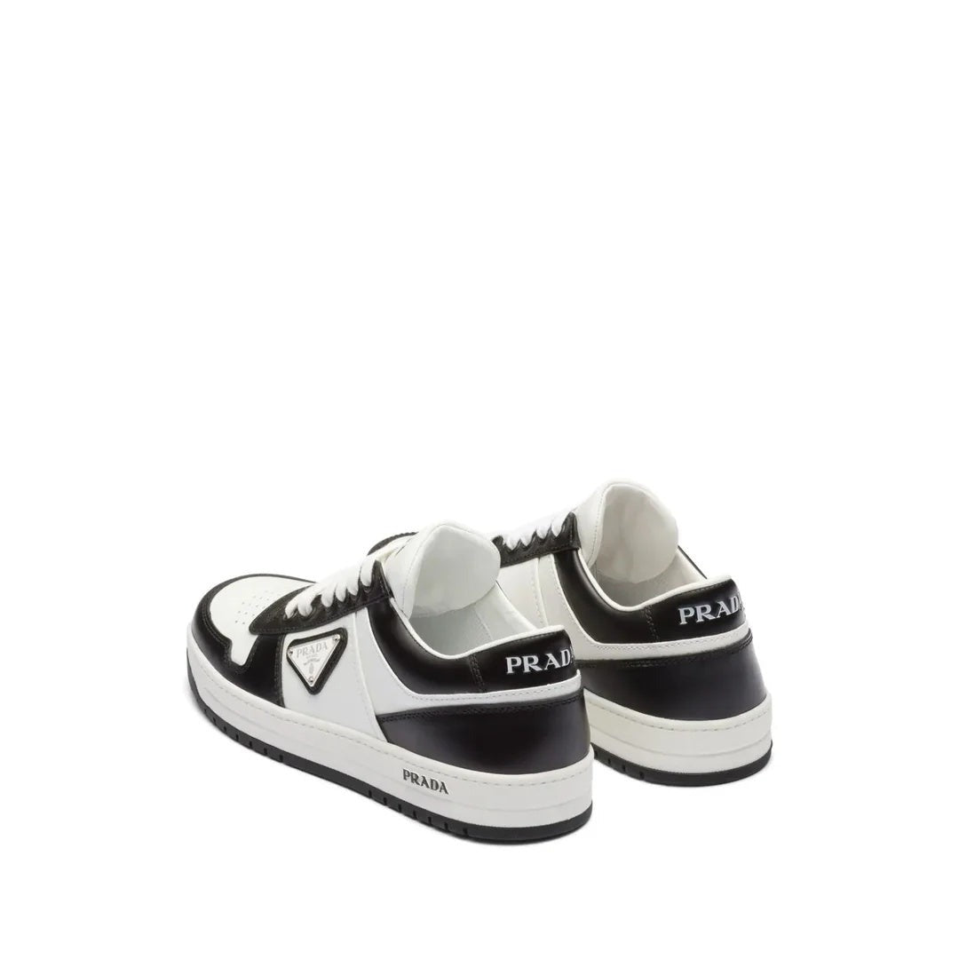 Prada Drill Low-Top Canvas Sneakers - White/Black