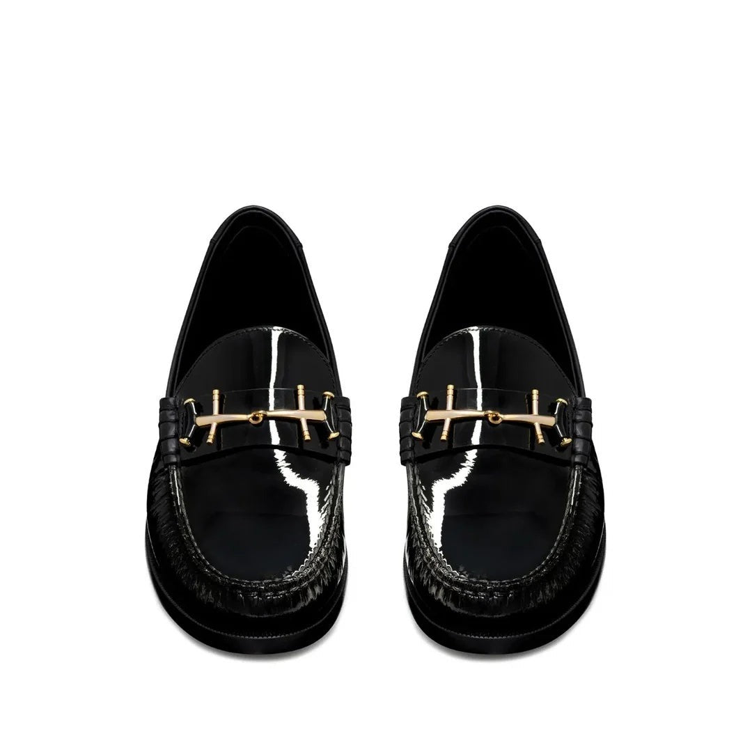 Saint Laurent Le Loafer Loafers - Black patent with horsebit