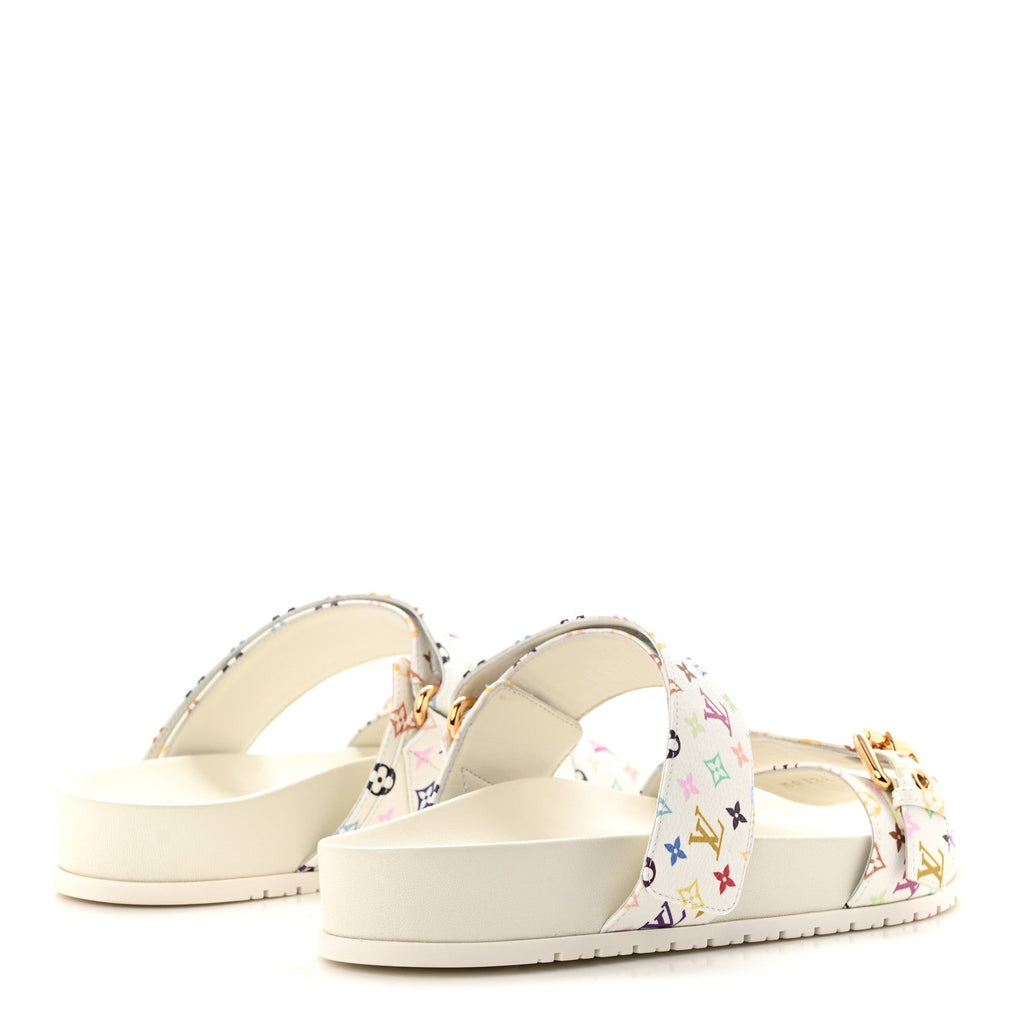 LOUIS VUITTON LV X TM MONOGRAM MULTICOLOR BOM DIA COMFORT MULE WHITE