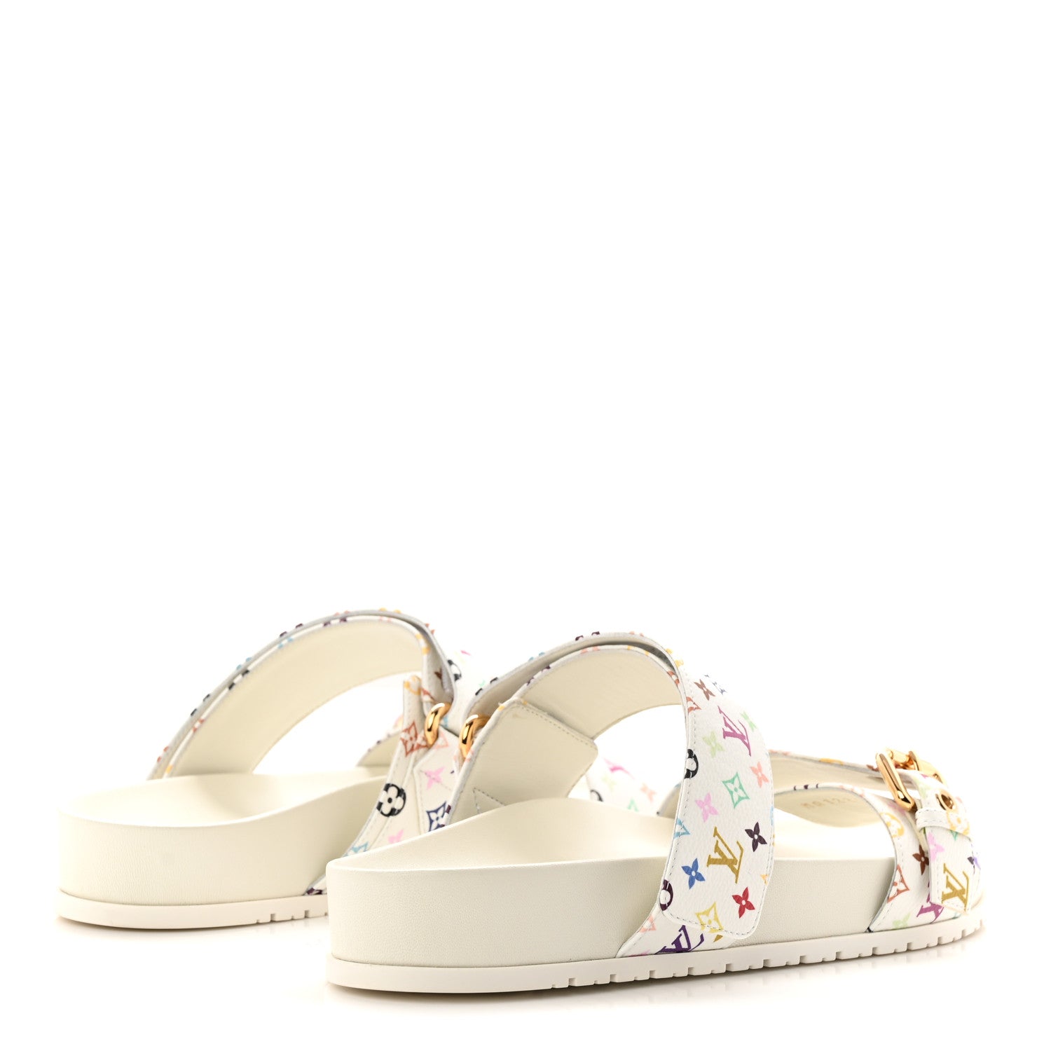 LOUIS VUITTON LV X TM MONOGRAM MULTICOLOR BOM DIA COMFORT MULE WHITE