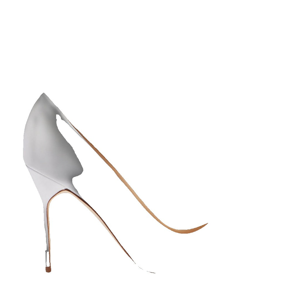 Manolo Blahnik 90mm BB Raffia Pointed-Toe Pumps - White