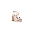 Jimmy Choo Karli 125 Glitter Platform Sandals - Beige/Champagne