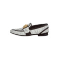Versace Medusa Leather Loafers - Black/White