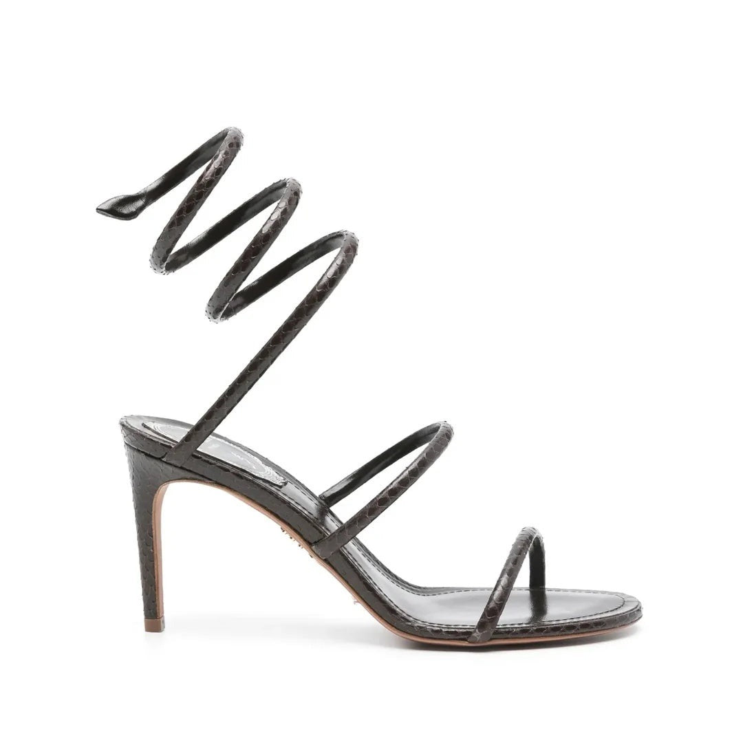 René Caovilla Eva Lilac Mule 80 - Black