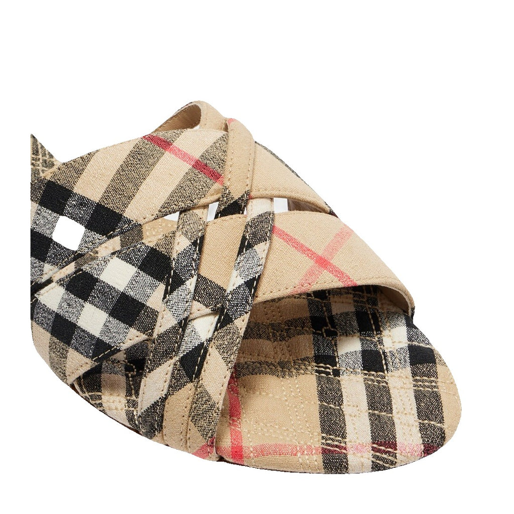Burberry Vintage Check Slides - Beige
