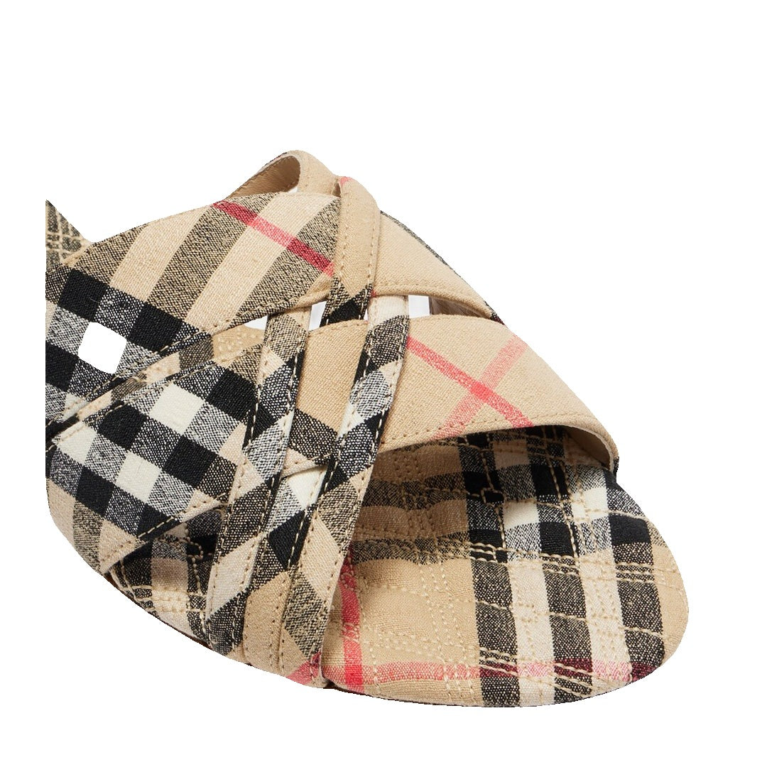 Burberry Vintage Check Slides - Beige