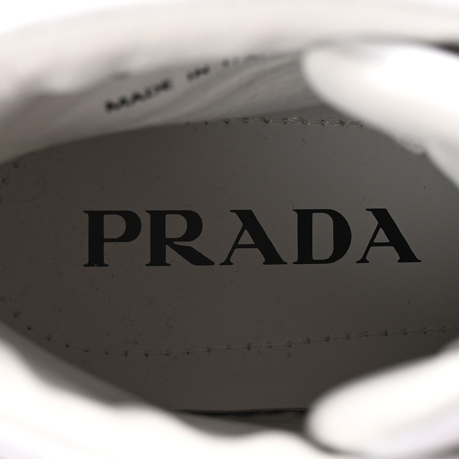 PRADA RE-NYLON GABARDINE TRIANGLE LOGO DOUBLE WHEEL SNEAKERS WHITE