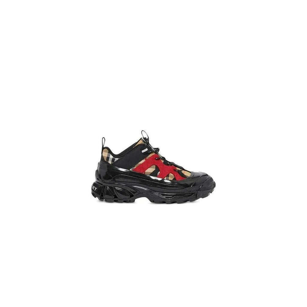 Burberry Arthur Vintage Check Sneakers - Black/Red
