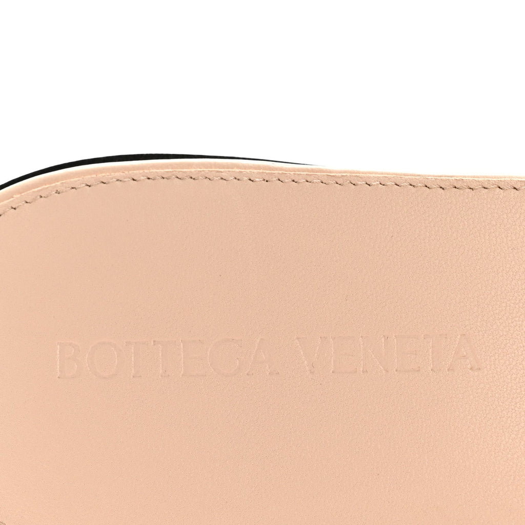 BOTTEGA VENETA NAPPA MAXI INTRECCIATO LIDO FLAT SANDALS BANDAGE PINK
