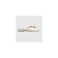 Gucci Slide Sandal With Double G, Leather - White