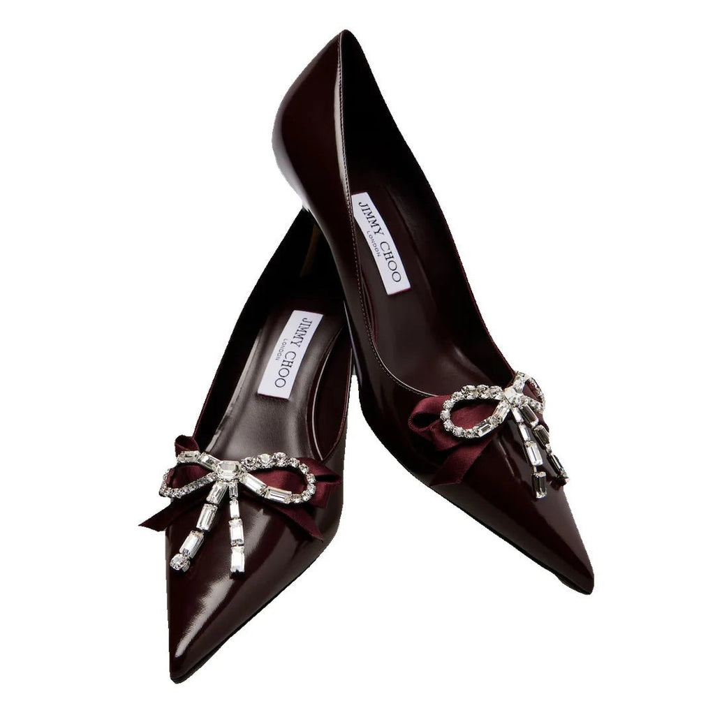 Jimmy Choo Auria 70 Pumps - Burgundy