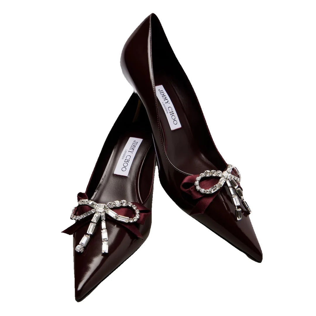 Jimmy Choo Auria 70 Pumps - Burgundy