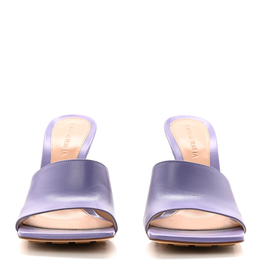 BOTTEGA VENETA LAMBSKIN STRETCH MULE SANDALS PINK