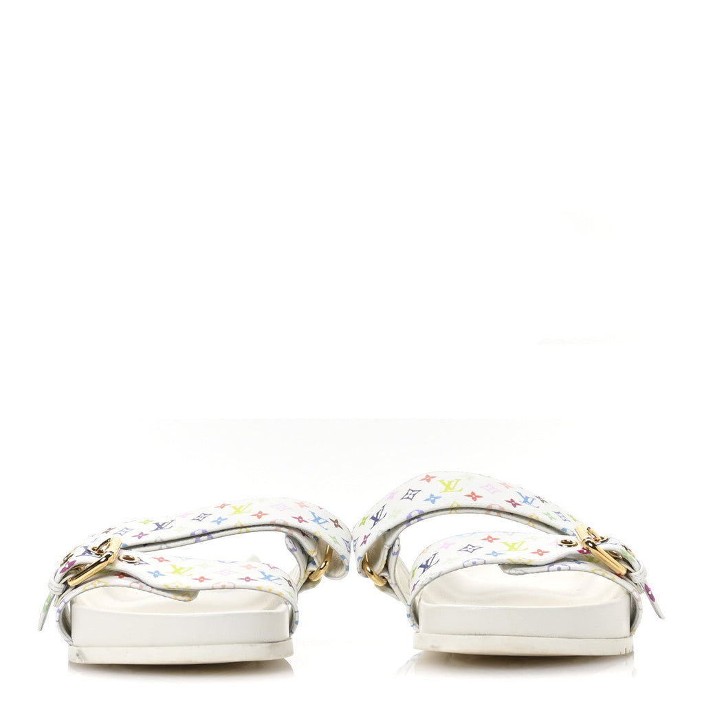 LOUIS VUITTON LV X TM MONOGRAM MULTICOLOR BOM DIA COMFORT MULE WHITE