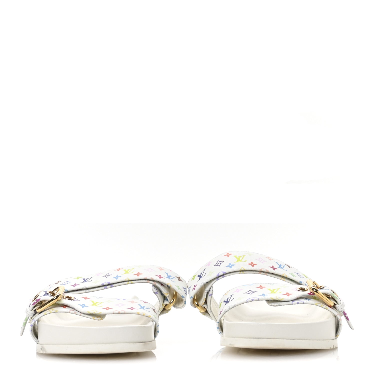 LOUIS VUITTON LV X TM MONOGRAM MULTICOLOR BOM DIA COMFORT MULE WHITE