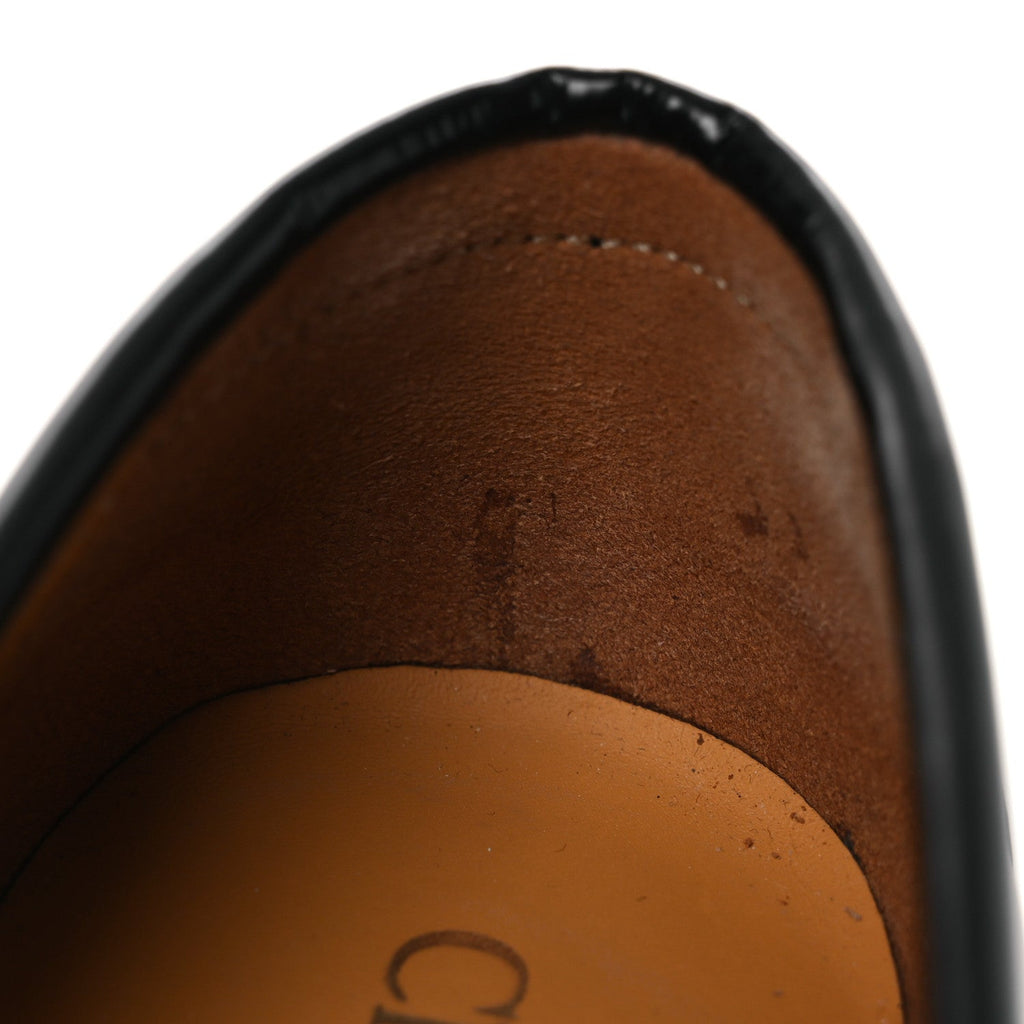CHRISTIAN DIOR BRUSHED CALFSKIN BOY LOAFER BLACK WHITE
