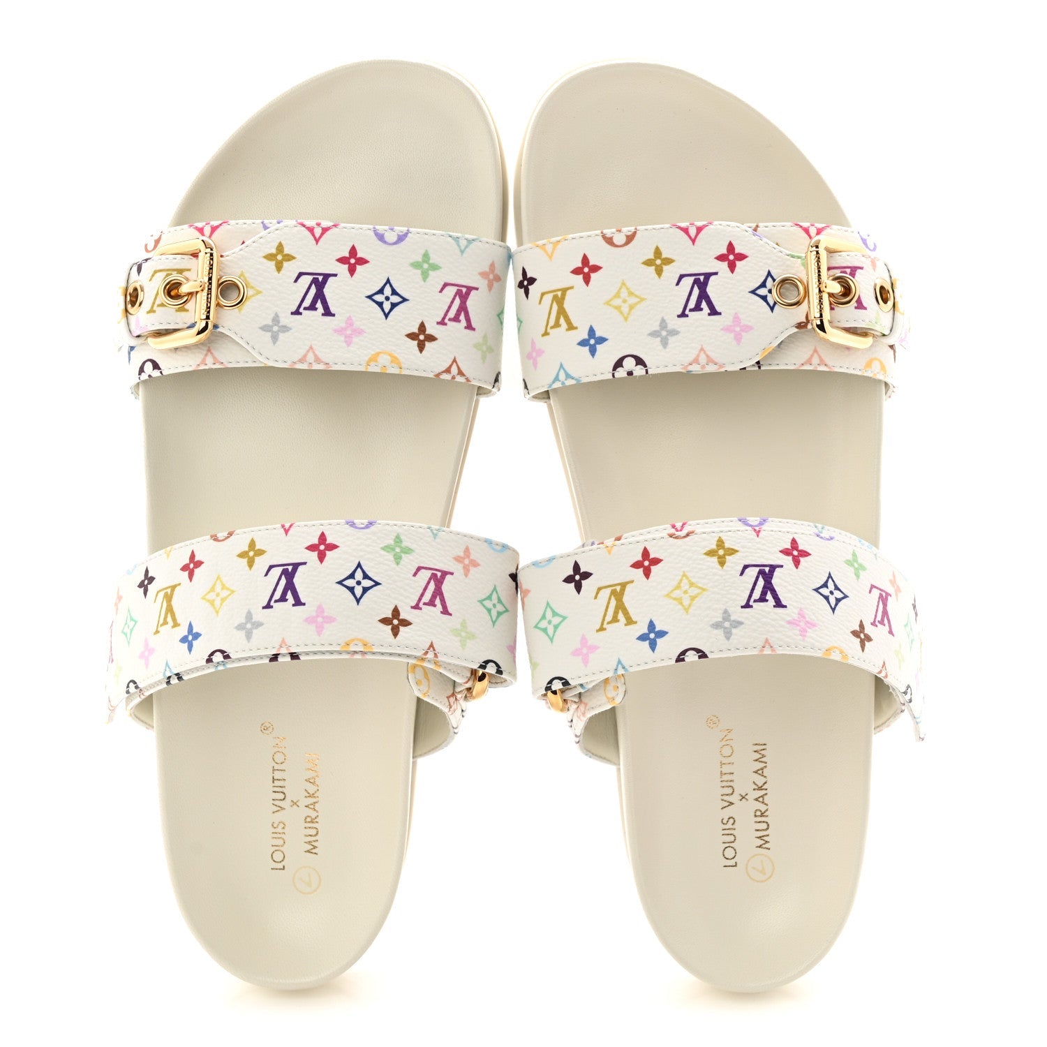 LOUIS VUITTON LV X TM MONOGRAM MULTICOLOR BOM DIA COMFORT MULE WHITE