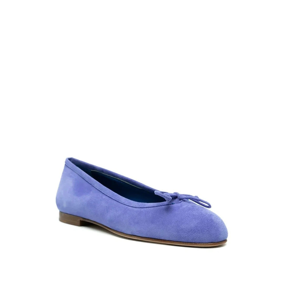 Manolo Blahnik Ronconaflat Ballerinas - Blue/Purple