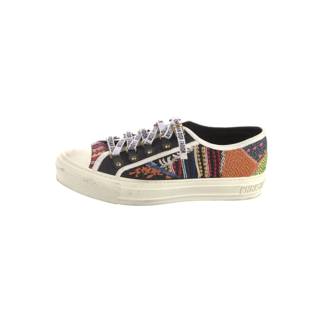 Christian Dior Walk'N'Dior Macro Houndstooth Sneakers - Multicolor Patchwork