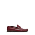 Saint Laurent Penny-Strap Loafers - Burgundy