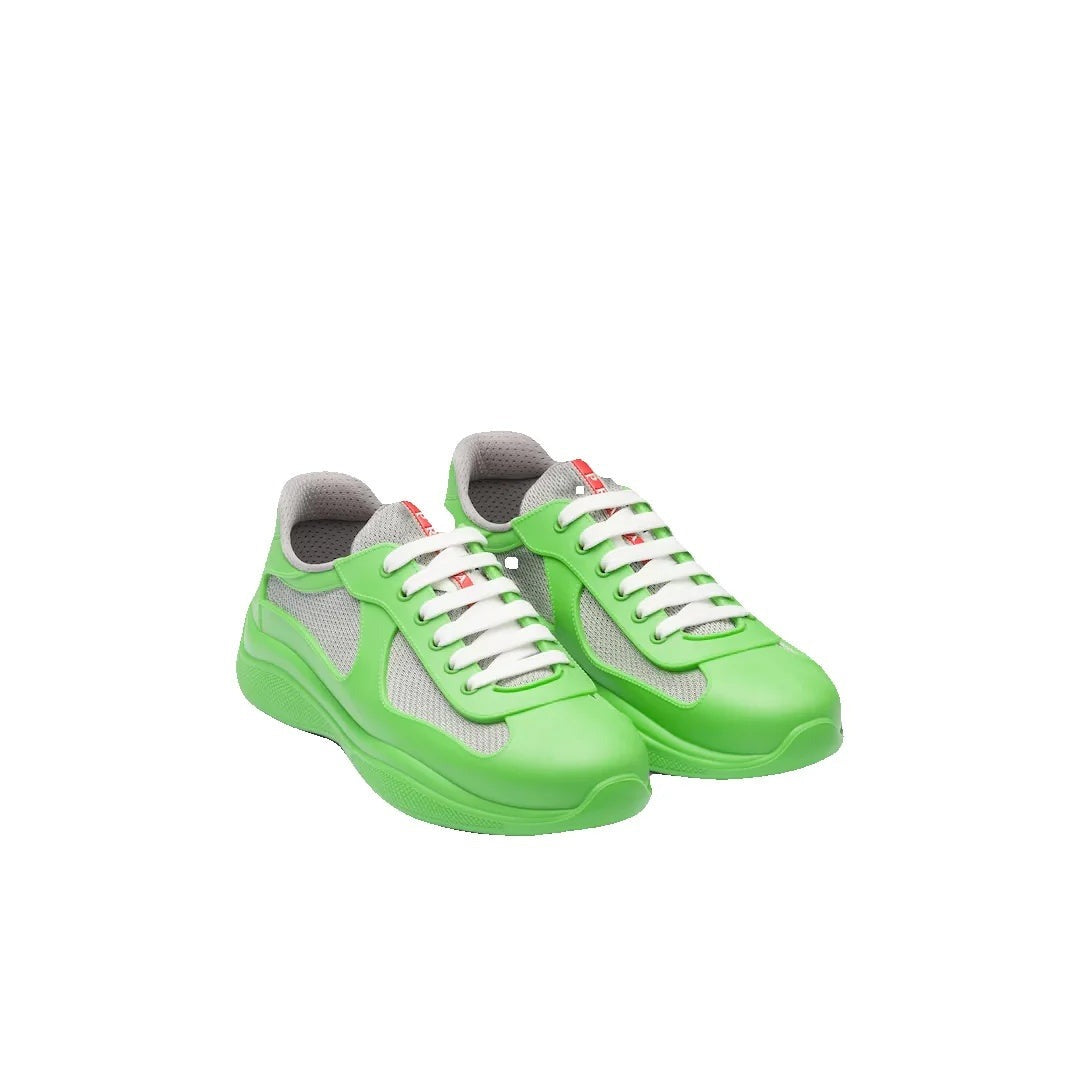 Prada America's Cup Mesh Sneakers Apple - Neon Green
