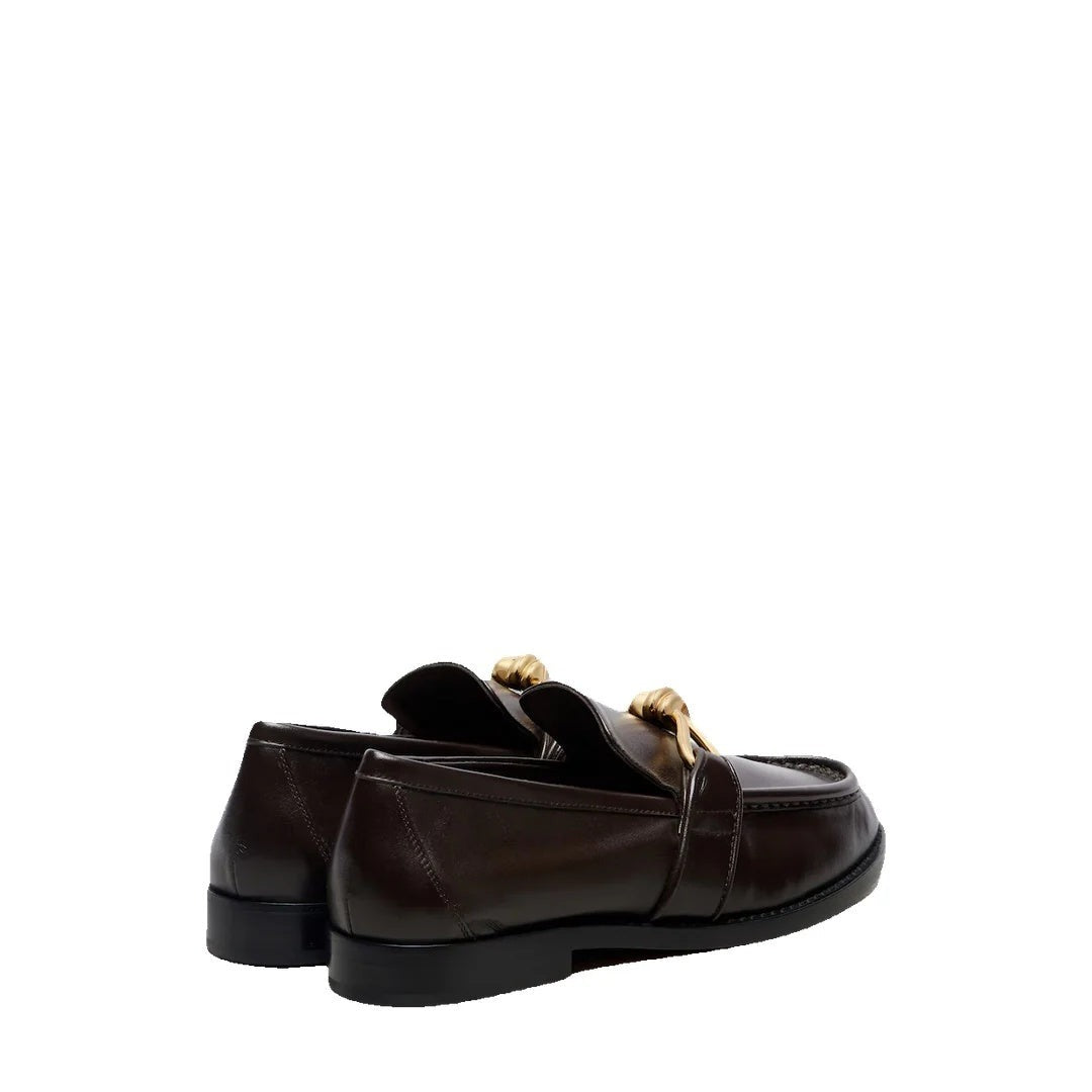 Bottega Veneta Moccasin Astaire - Dark Brown/Black