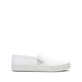 Prada Logo-Detail Slip-On Sneakers - White